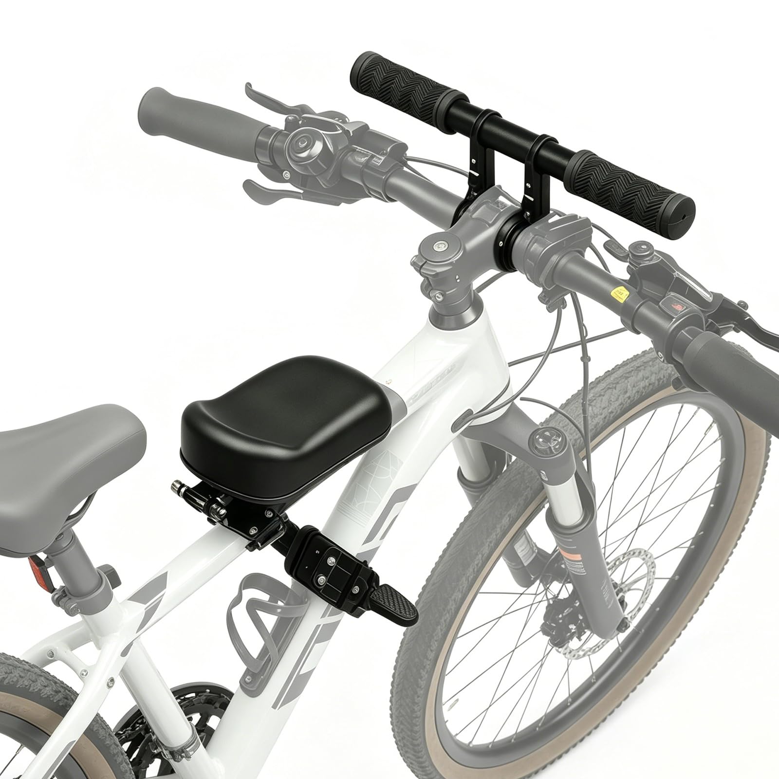 BORDEAG Kindersitz Fahrrad Vorne, Vorne Montierte Fahrradsitze, Für Kinder 1-8 Jahre Mountainbike Kindersitz Vorne, Fahrradsitz Kinder Vorne Abnehmbarer Kinder Fahrradsitz Für Familienausflüge