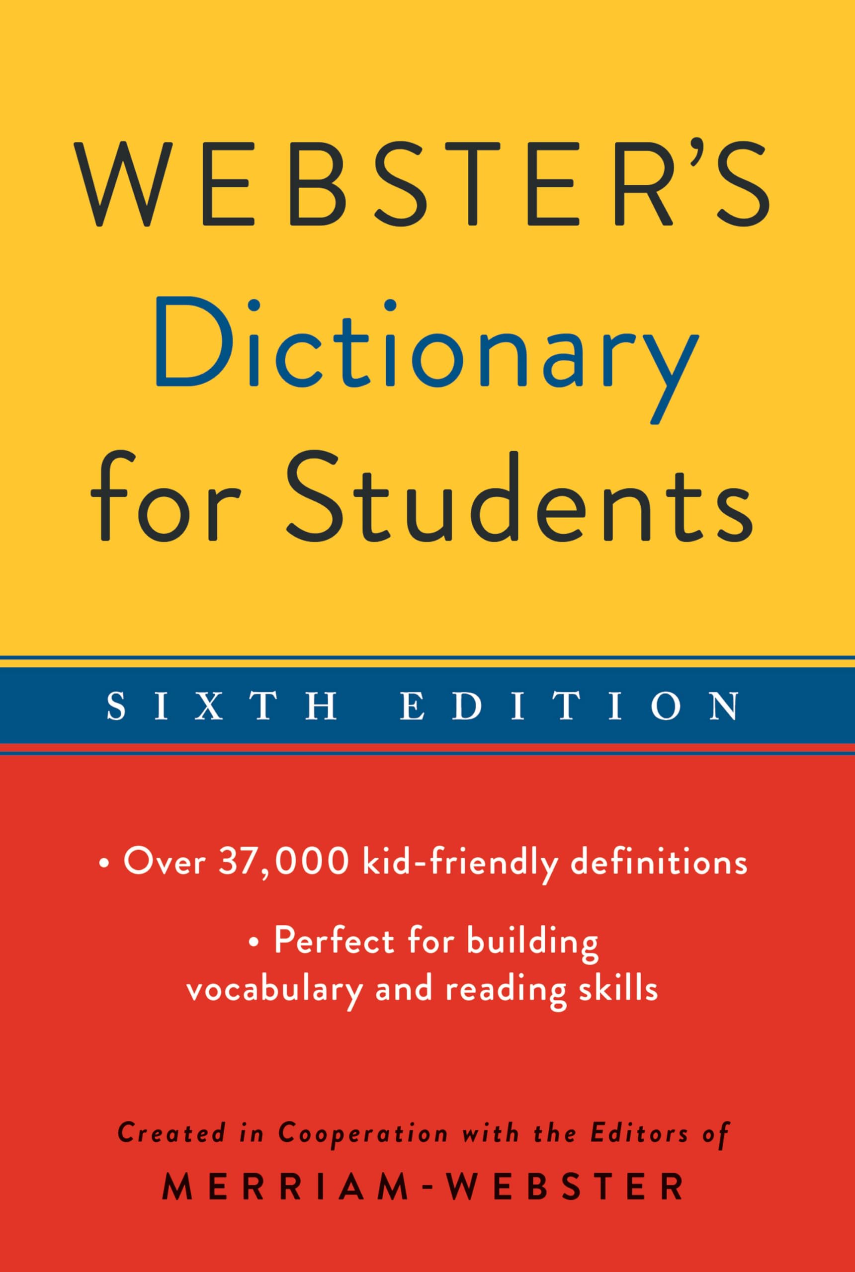 Federal Street Press Webster's Dictionary for Students, Sixth Edition, Newest Edition