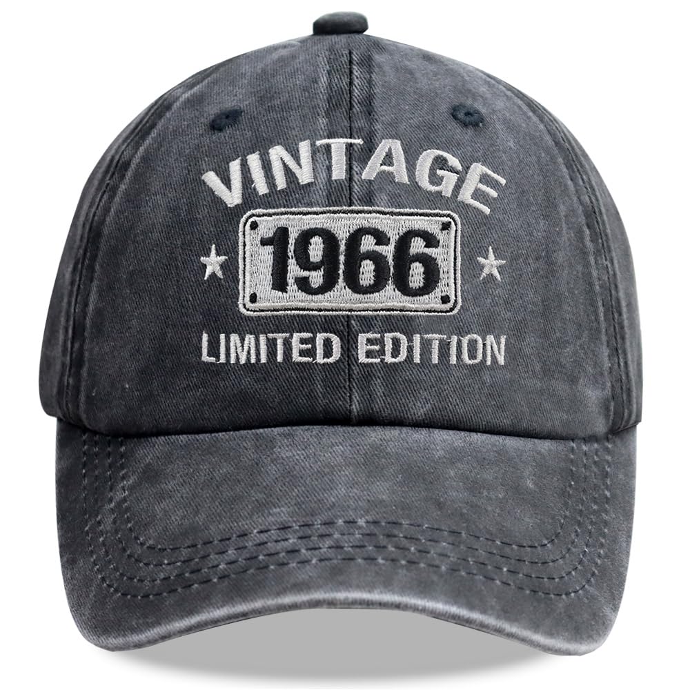 Vintage 1925-2005 Limited Edition Hats for Men Women, Personalized 21th-101th Birthday Gifts Retirement