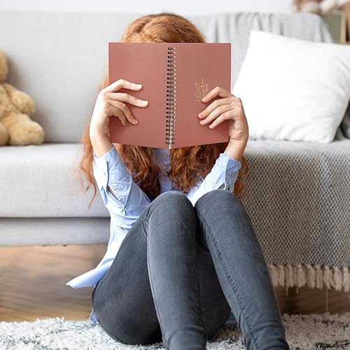 Miniatura 5 de Fuutreo 12 cuadernos en espiral para el trabajo A5 de 8.3 x 5.7 pulgadas, cuaderno de espiral con rayas universitarias, cuaderno de papel de estraza