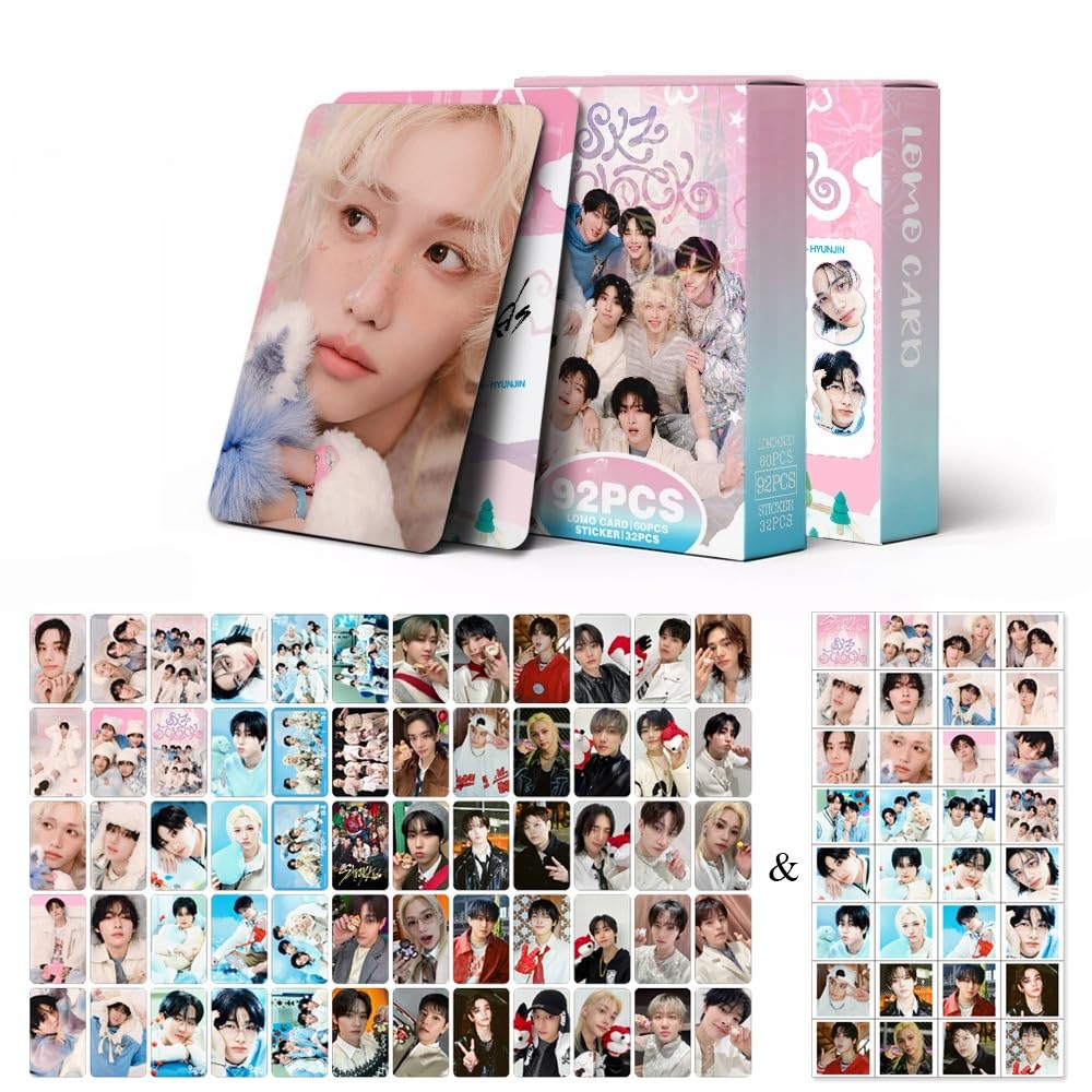 SKZ 60 Pcs Photocards +32 Pcs Sticker song album Collection stray