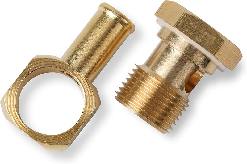 Kit de parafuso banjo e conexão de entrada de combustível 8089 Jetuplusllc para carburador Edelbrock de corpo quadrado