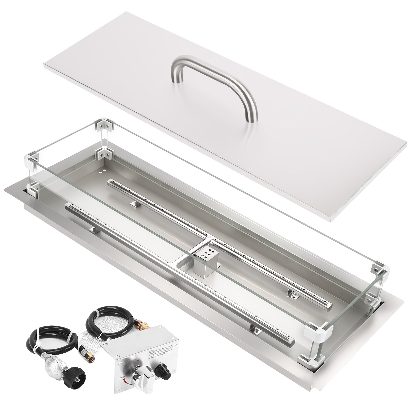 Hisencn 30 x 10 Inch Drop-in Fire Pit Kit