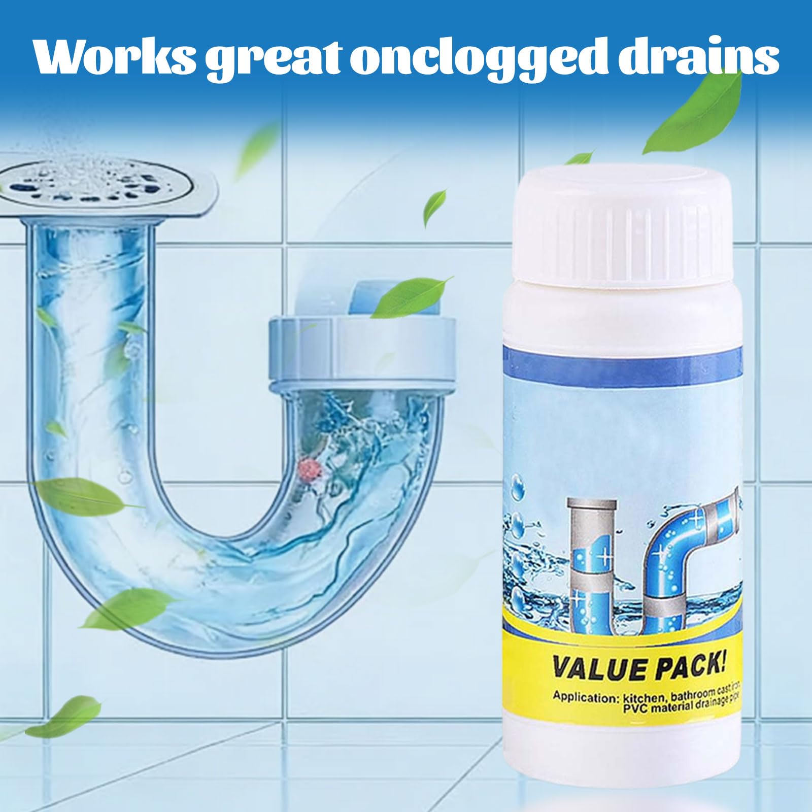 Drainelix Abflussreiniger, 2026 Abflussreiniger Schaum Extra Stark, Hochwirksamer Rohrreiniger Mit Aktivschaum für Waschbecken, Toiletten 110g (1 flasche)