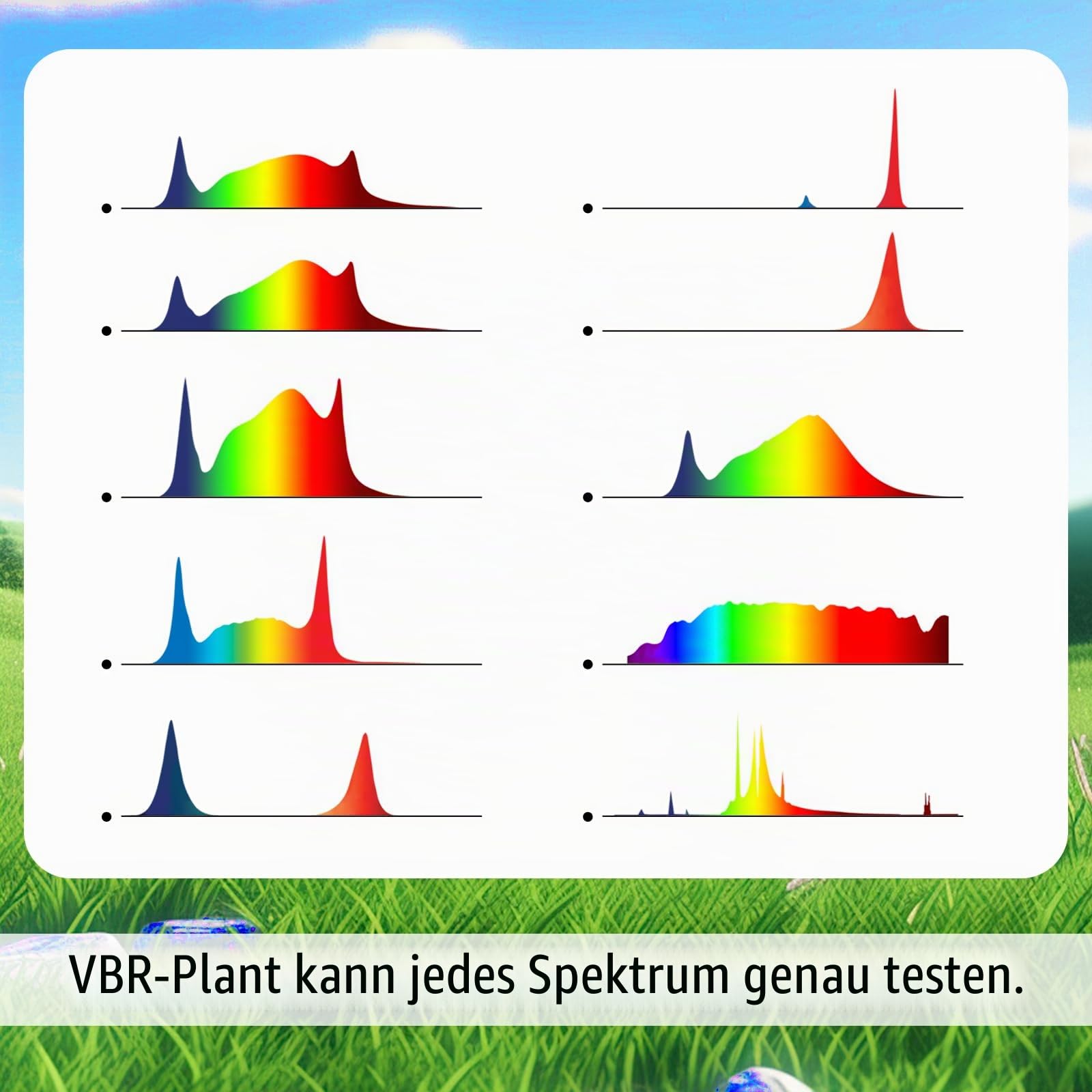 PAR Messgerät R,G,B DLI-Messgerät Vollspektrum Quantum Innen- und Außenbereich