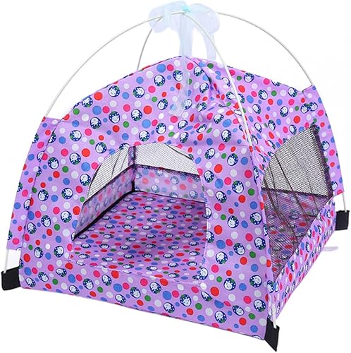 Mipcase Tienda de campaña al aire libre Refugio solar Tienda de campaña para perros al aire libre Tienda de campaña para gatos Toldo morado para