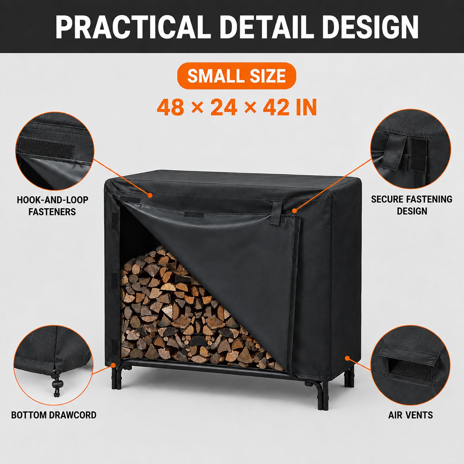 Copertura Portalegna per MCombo 4 ft Firewood Rack