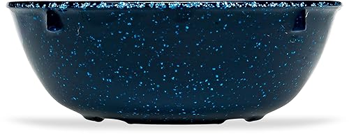 Carlisle FoodService Products Dallas Ware - Cuenco de plástico reutilizable para bufés, hogar y restaurantes, melamina, 10 onzas, azul café (paquete