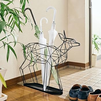 Amazon｜傘立 シャドーワイヤー UMBRELLA STAND DEER ディア 傘立て