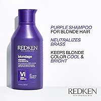 Vista 2 de Redken Blondage Purple Shampoo For Blonde, Bleached or Highlighted Hair - Neutralizes Brassy Tones With Salicylic Acid, Color Depositing