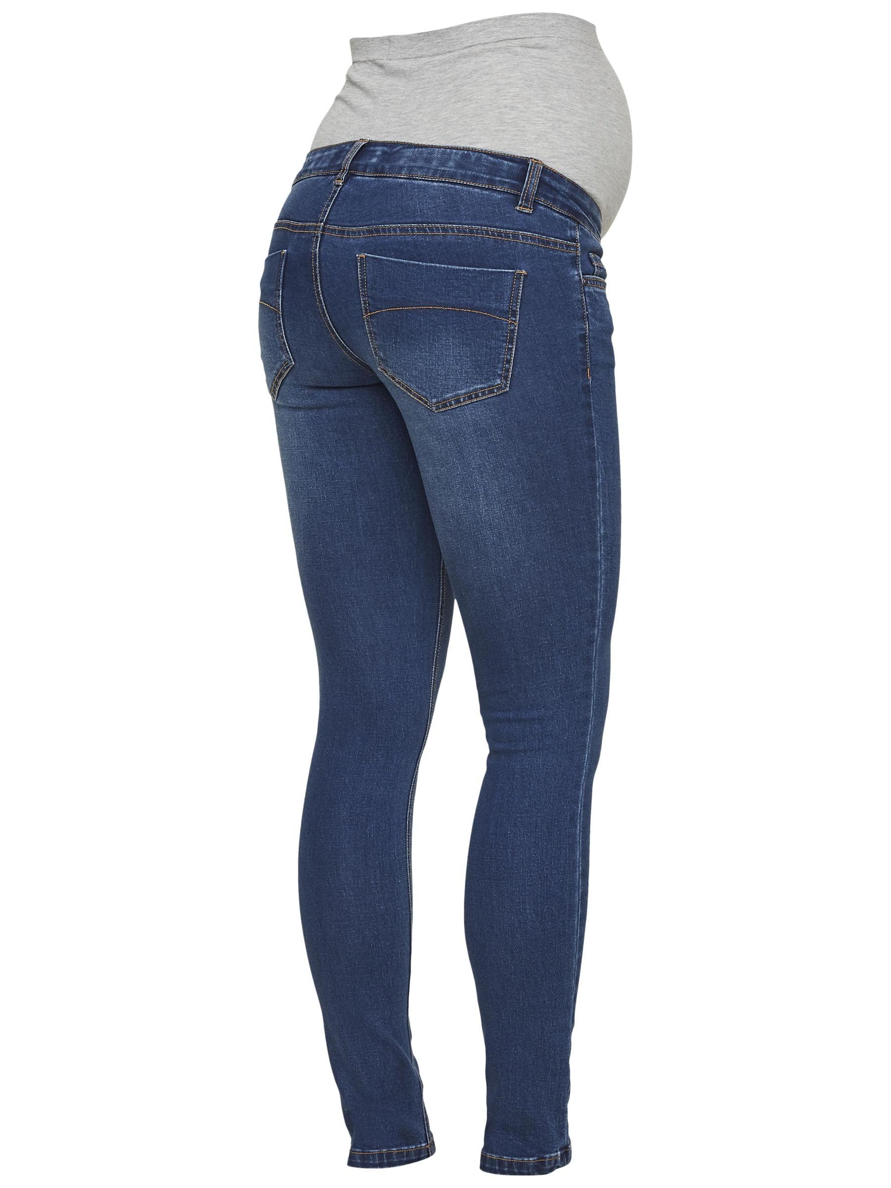 MAMALICIOUS Damen Umstandshose Mllola Slim Blue Jeans Noos B.