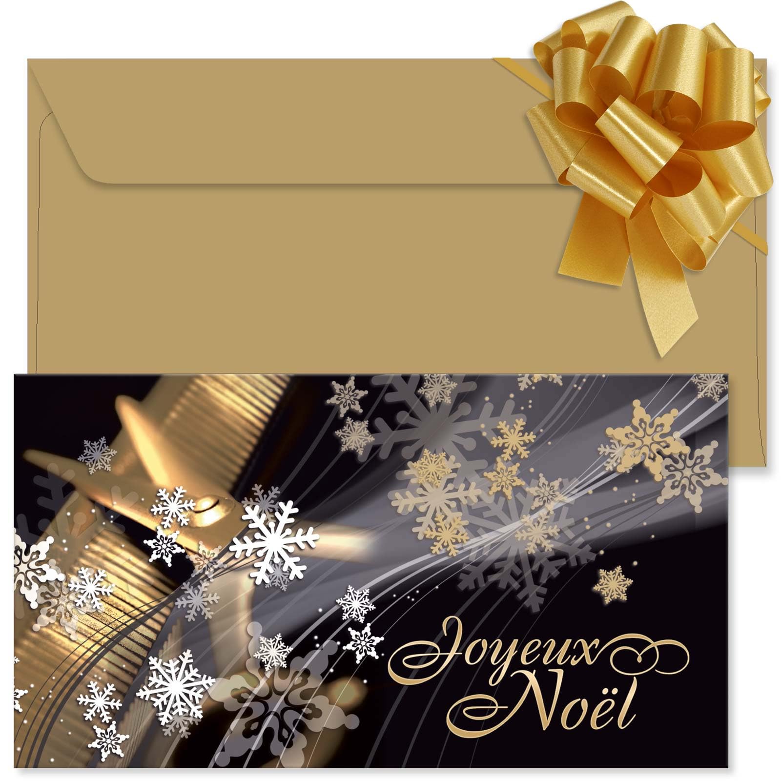 POS BON - 100 bons cadeaux à remplir avec enveloppe/nœud ruban - formulaires imprimés pour des salons de coiffure K1200F-2-100-V1