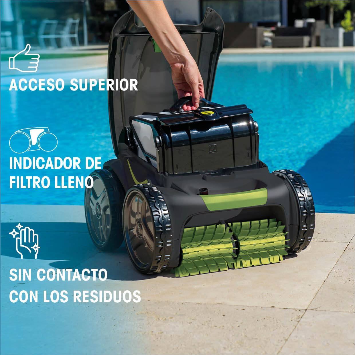Zodia Vortex GV 5220. Robot Limpiafondos c/Cable. Piscinas hasta 72m²