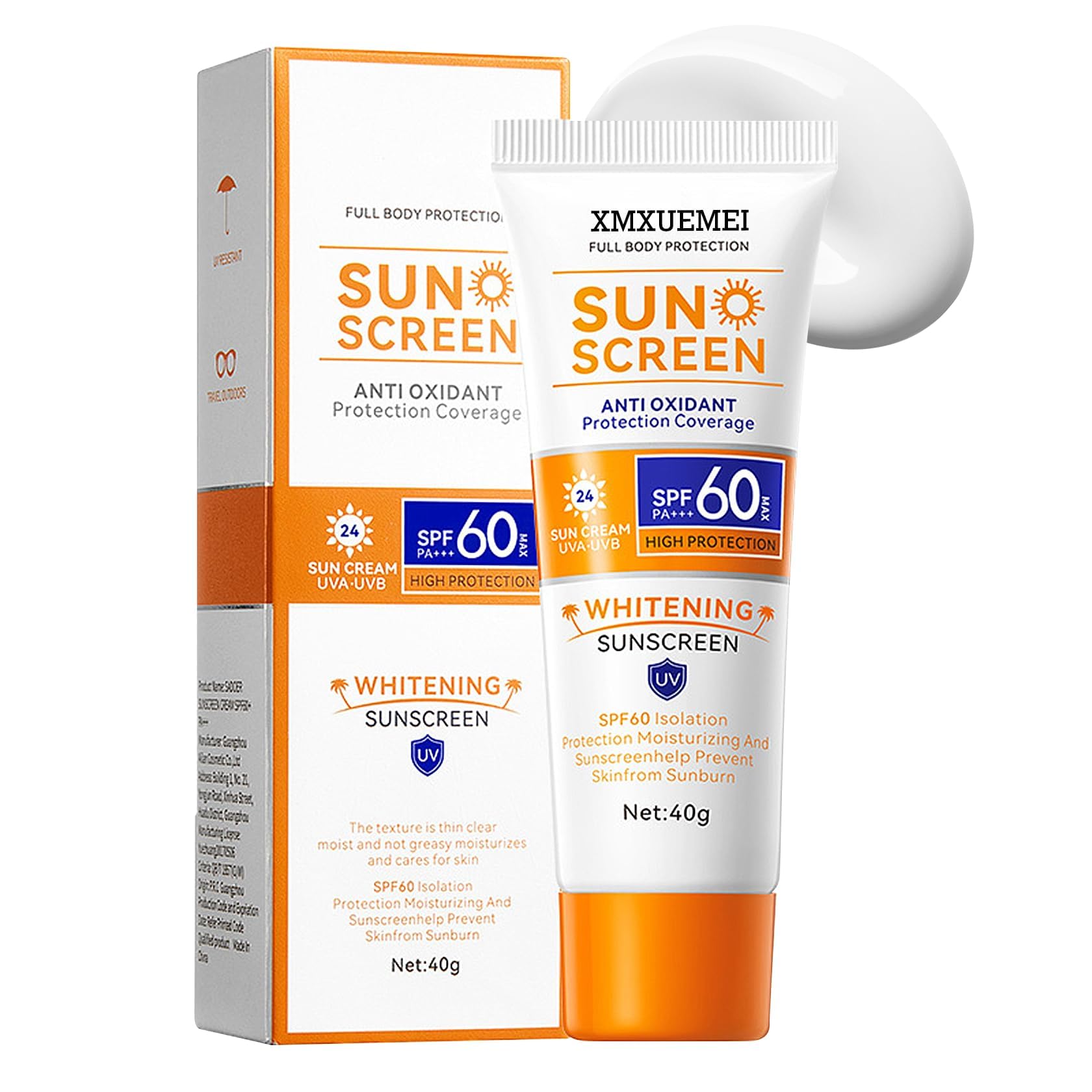 Amazon.com : Face Sunscreen Cream SPF60+ PA+++,Travel Size