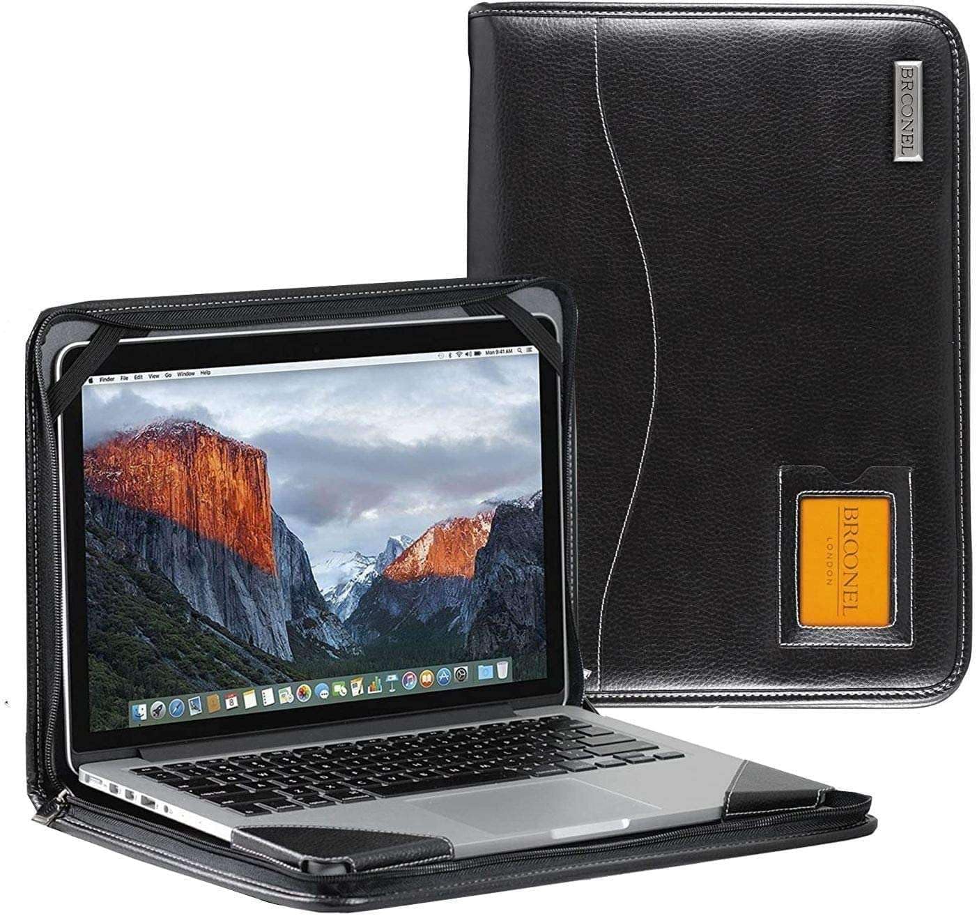 Contour Series - Black Heavy Duty Leather Protective Case - Compatible With HP Zbook Ultra G1a 14" Mobile Workstation