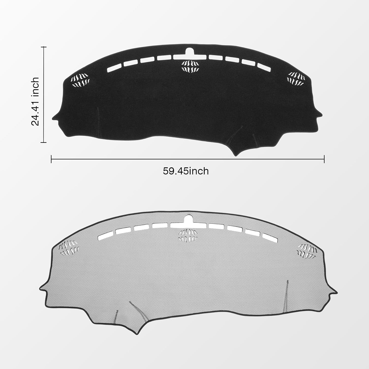 KUST Black Dash Cover for Dodge Challenger 2015-2022 2023 2024 Left Hand Driving Non-Slip Dashboard Cover Interior Accessories for Dodge Challenger Custom Fit Dash Mat Sunshade No Glare