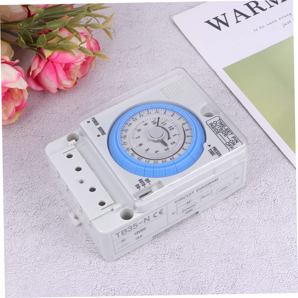 MAGICLULU Timer Meccanico da Cucina, Interruttore Temporizzato Meccanico 110-230vac 16a, Bianco, Pc, per Casa e Pancake
