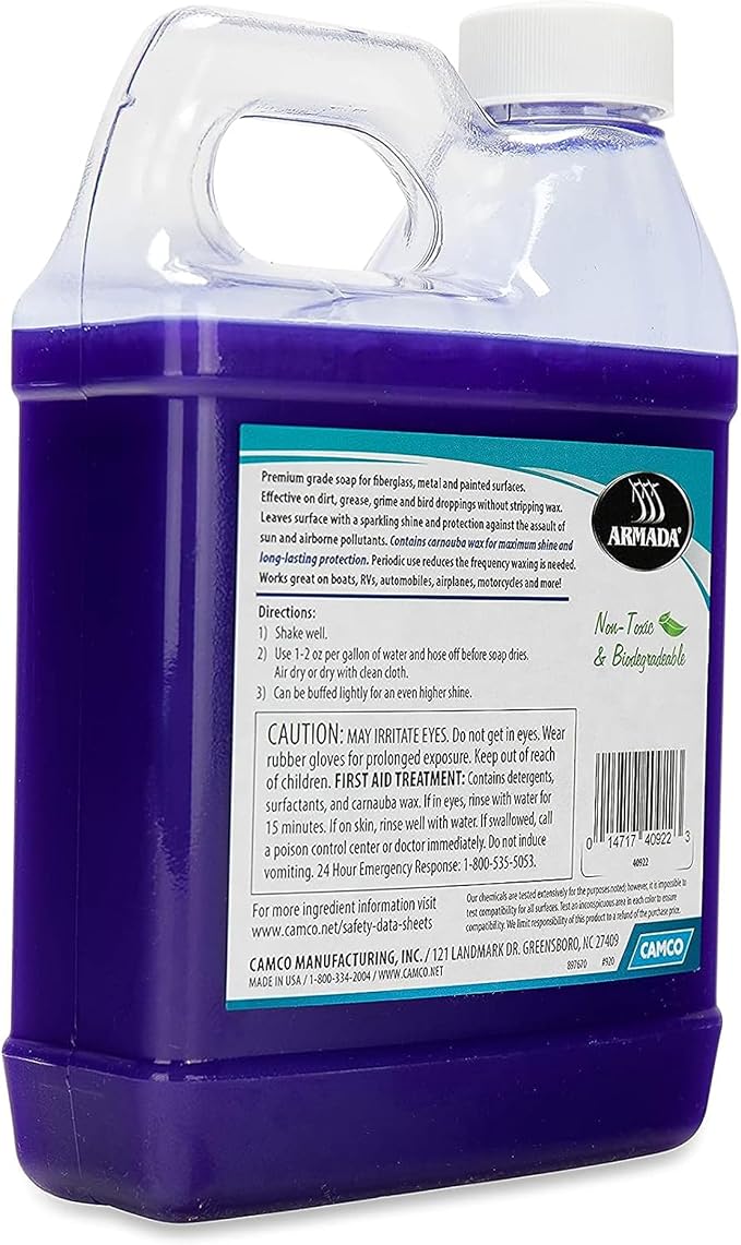 Camco 40922 Armada Carnauba Wash & Wax - 32 oz miniatura 2