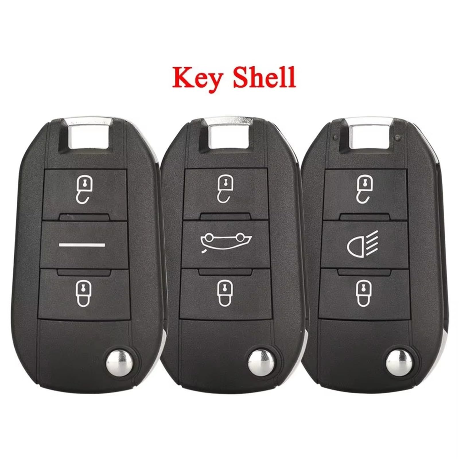 Carcasa Llave Coche Compatible Con Citroen Para C3 2009 2010 2011 2012 2013 2014 2015 2016 2017 2018 2019 C4 2004-2018 Carcasa Para Llave Remota De 2 Y 3 Botones HU83 VA2