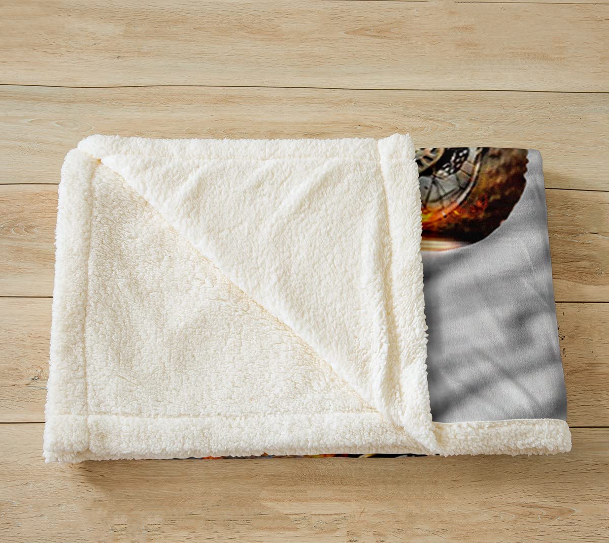 Tbrand Motorrad 3D Print Flanell Fleecedecke Grau Stadt Moto-Cross Kuscheldecke Modern Männer Jungs Microfaser Decke Decke 150x200cm für Sofa Jungen Mädchen Kinder