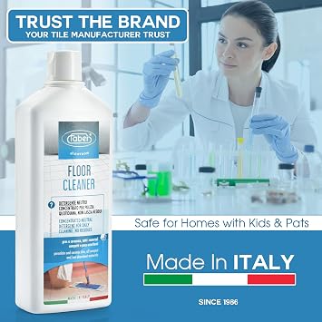 FABER Tile Floor Cleaner Mop Cleaning Solution 1L Concentrated Neutral Detergent for Daily Floor Cleaning - Quick Shine Floor Cleaner - Tile Cleaner Liquid Suitable for Porcelain & Ceramic Tiles
