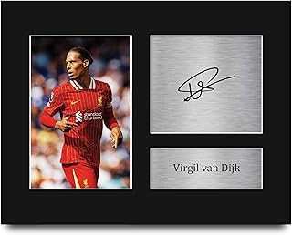 HWC Trading USL Virgil van Dijk Gifts Printed Signed Autograph Picture for Soccer Fans and Supporters - US Letter Size