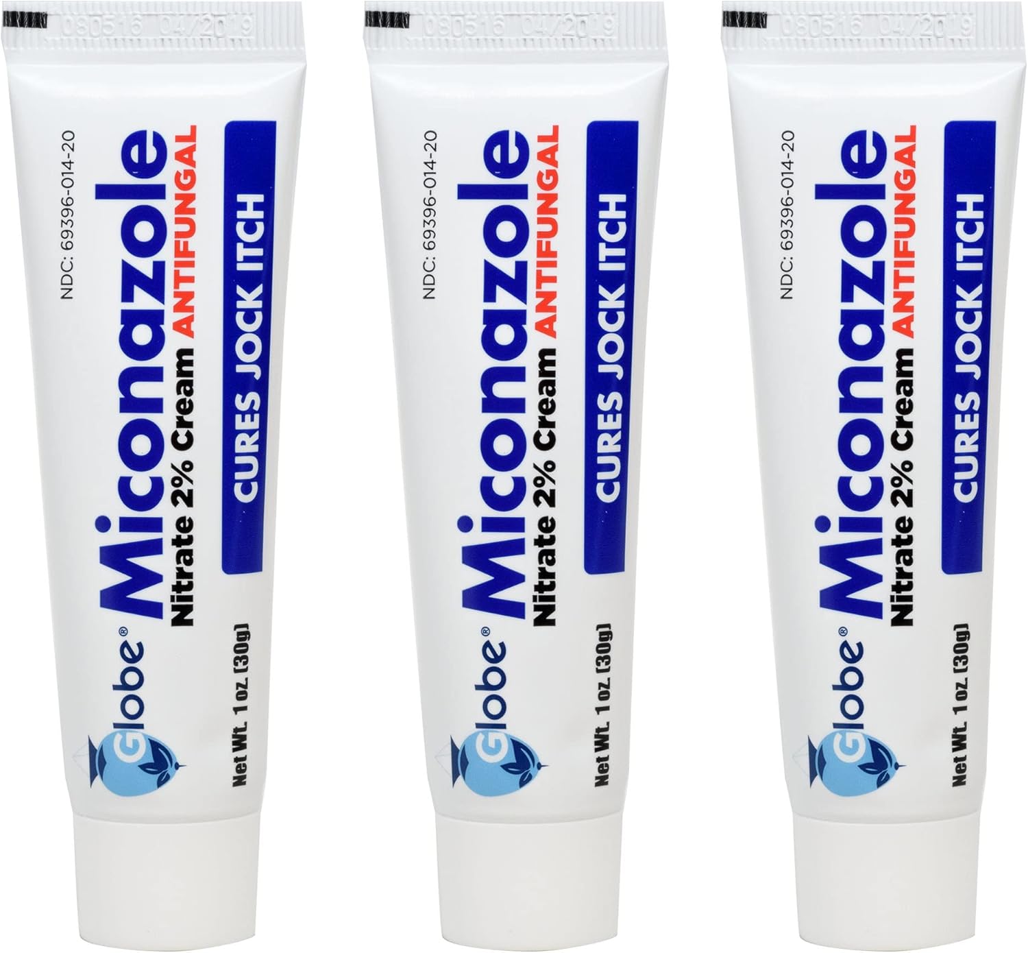 Miconazole Globe (3 Pack) Nitrate 2% Cream 1 oz, Cures Most Athletes Foot, Jock Itch, Ringworm and More. Miconazole Globe (3 Pack) Nitrate 2% Cream 1 oz, Cures Most Athletes Foot, Jock Itch, Ringworm and More.