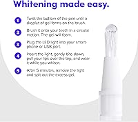 Vista 6 de SmileDirectClub Kit de blanqueamiento dental con luz LED, paquete de 4 bolígrafos de gel, peróxido de hidrógeno de fuerza profesional
