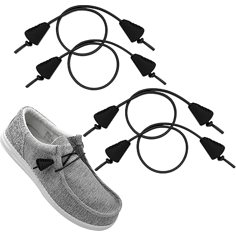 2Pairs Elastic Shoelaces for Your Hey Dude Shoe Journey