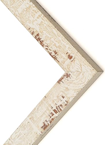 Miniatura 2 de Marco A4 blanco rústico de casa de campo  Marco de madera de 8.25 x 11.75 pulgadas  Marco de fotos A4 de madera Shabby Chic para obras de arte o