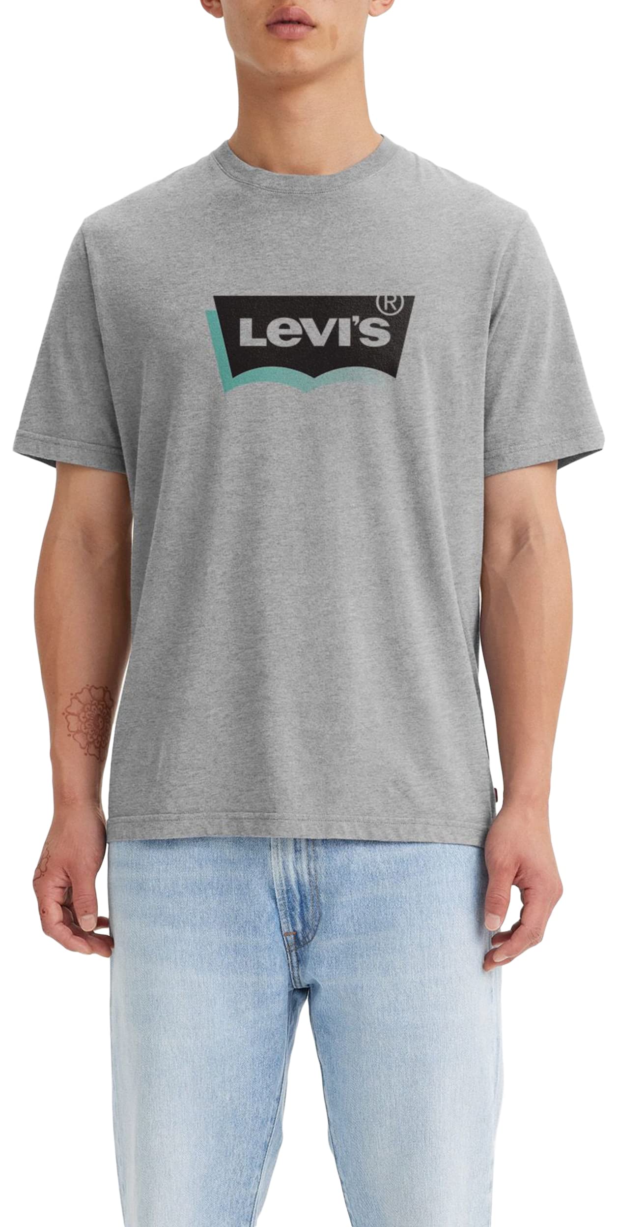 Levi's Ss Relaxed Fit Tee, Hombre, Batwing Expression Mhg, XS