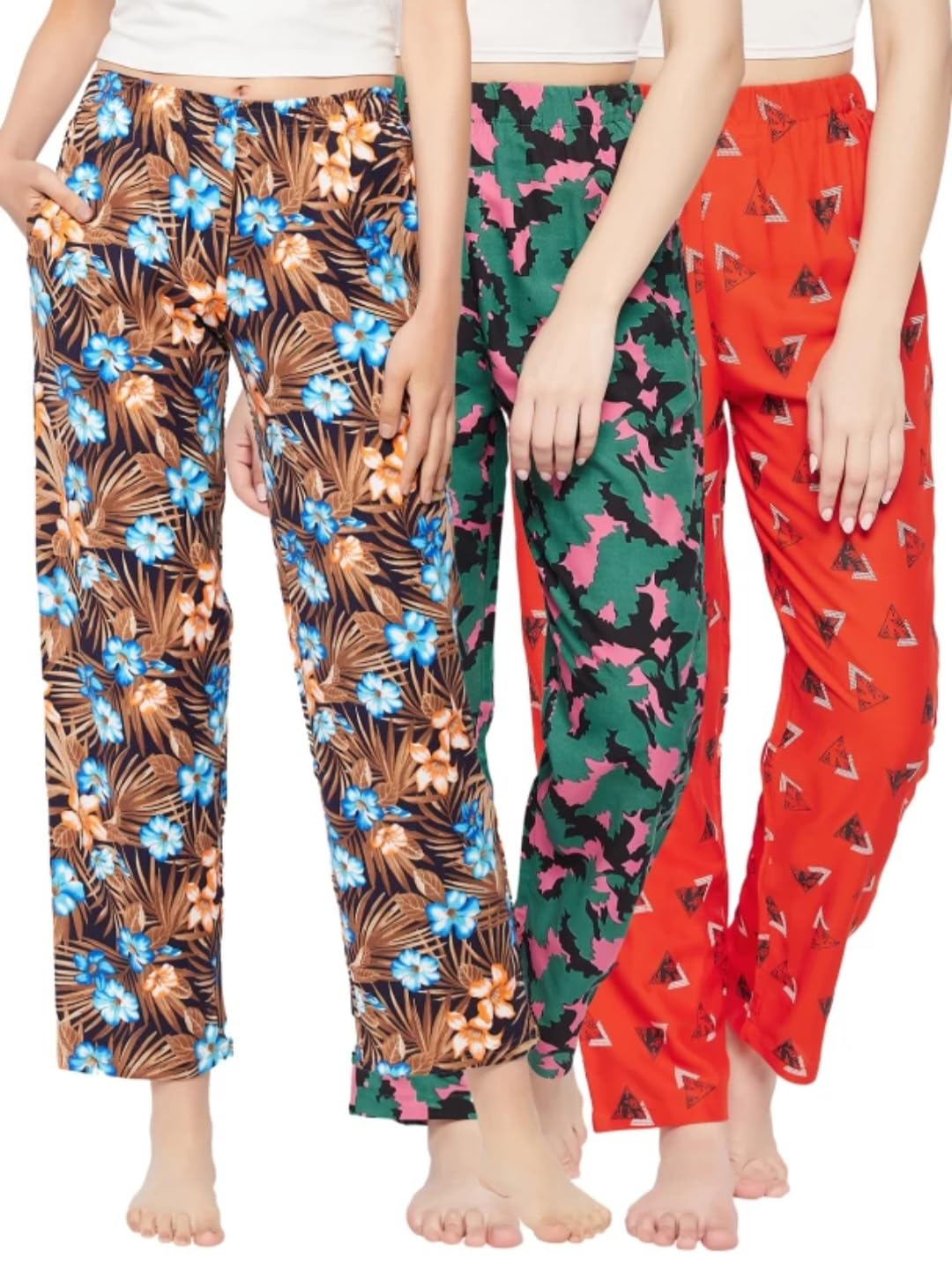 ladywillington Womens Track Pant Lower Fully Stretchable Free Size Cotton Printed Payjama/Lounge Wear–Soft Cotton Night Wear/Pyjama for Women(Pack of 3Pcs),Prints May Vary (Assorted Pyjama)-picture-40