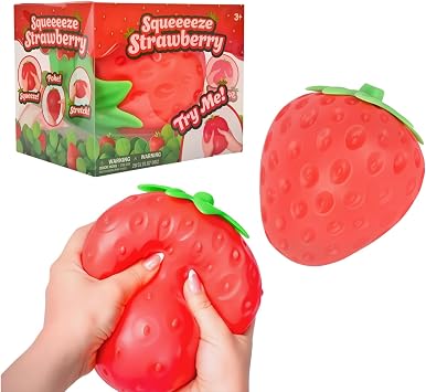 Giant Strawberry Squishy Soft Mold-able Slow Rising Stress Toy