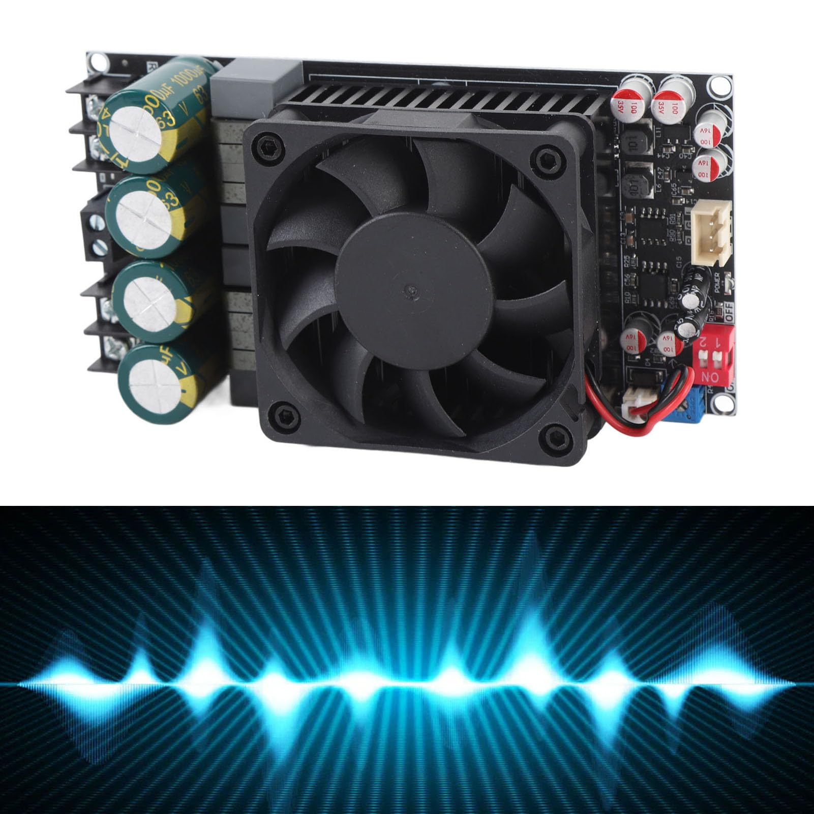 aqxreight Scheda Amplificatore ZK-3002 con Chip TPA3255 Stereo Ad Alta Potenza 300Wx2 Bridge Mono 600W Uscita Amplificatore di Potenza Digitale Stadio Posteriore per Sistemi Professionali