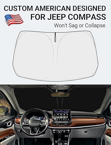 Vista 591 de Proadsy Parasol para parabrisas para BMW X1 F48 2016-2022 de 4 capas plegable, protector de parasol frontal que bloquea los rayos UV y mantiene