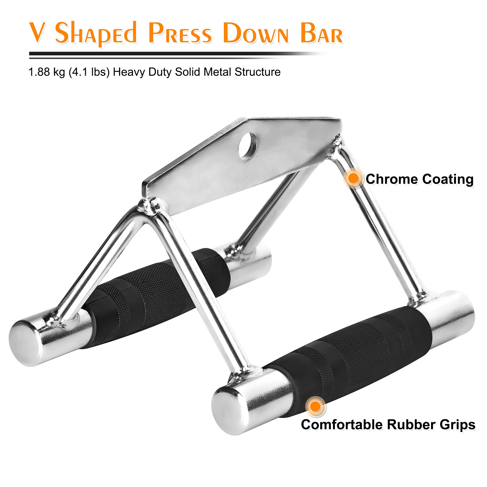 Kabelzug Griffe Trizepsseil Set, Rudergriff Trizeps Seil Kabel Latzug Griff für Home Gym Bodybuilding Arm Schulter Krafttraining