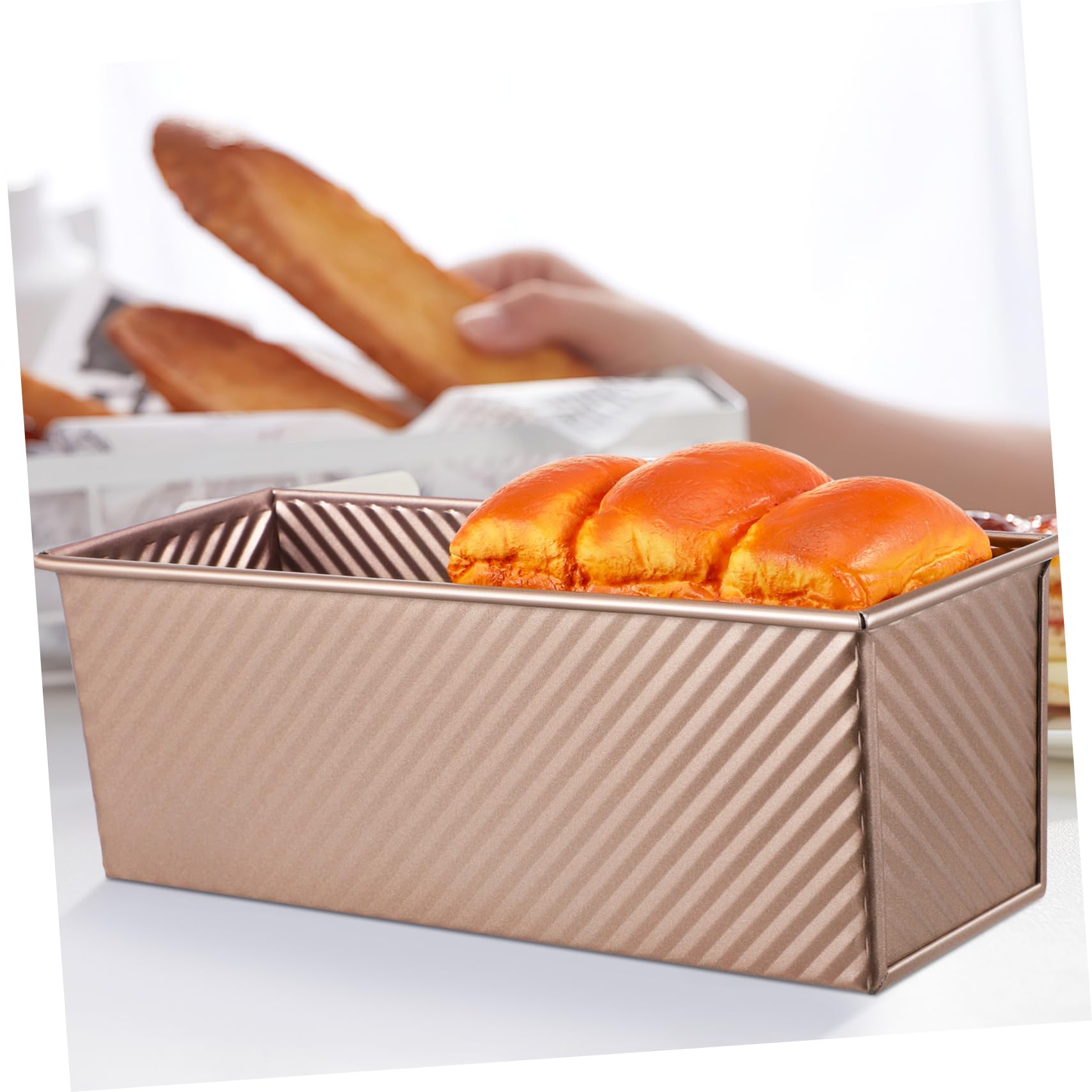 Antihaft Kastenform Brotform Metall Mit Deckel 750g Längliche Toastform Kohlenstoffstahl Backform Mit Belüftungslöchern Für Gleichmäßiges Backen