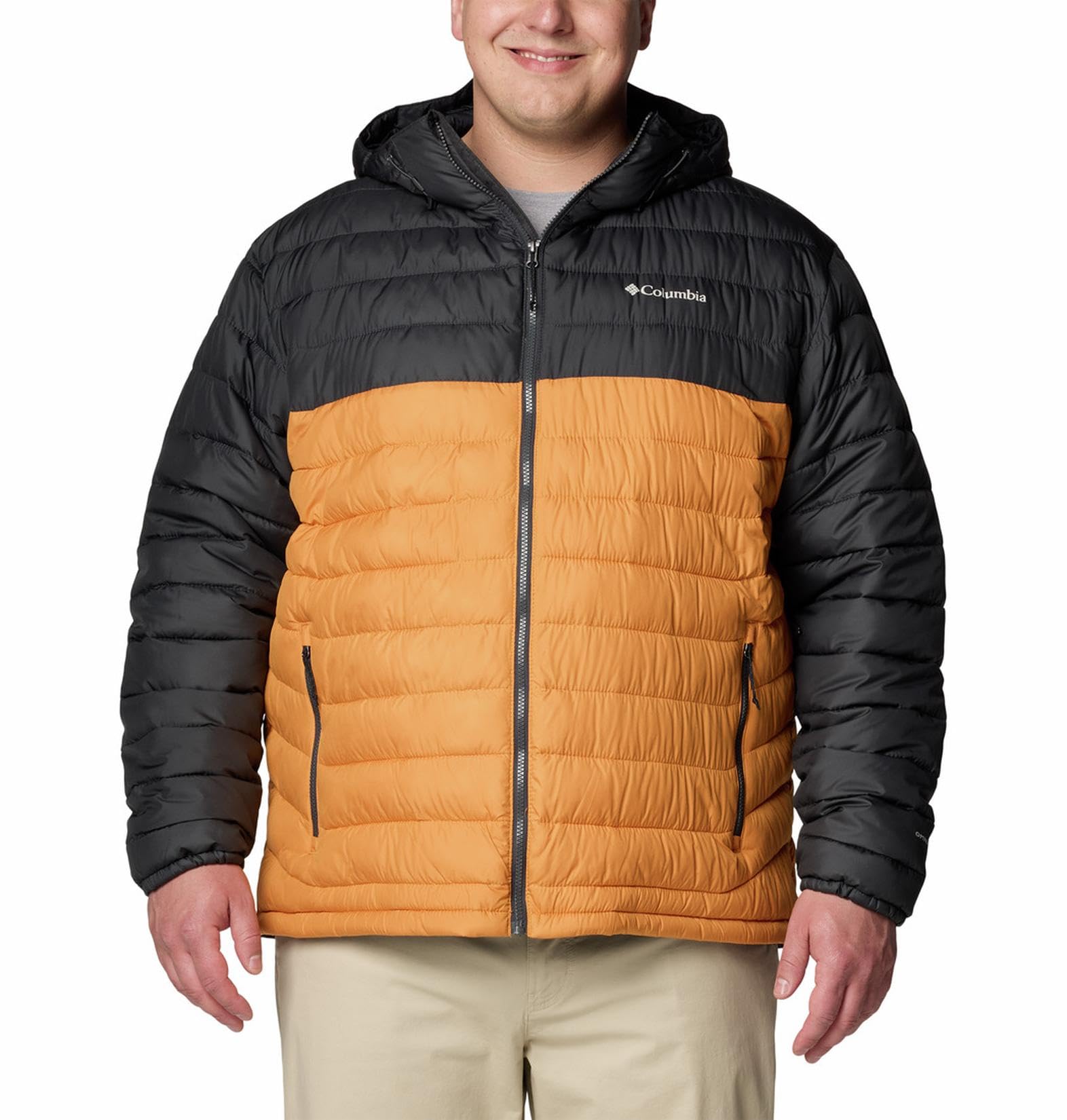 Men Omni-Heat Reflective Powder Lite II Hooded Hiking and Trekking Down Jacket-image-28