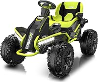 Vista 1 de ANPABO Juguetes de Montar 24V 4x4 para Niños Grandes de 3-12 Años Verde - Motores 4x200W, 5MPH, Asiento Ancho Ajustable, Control Remoto Parental