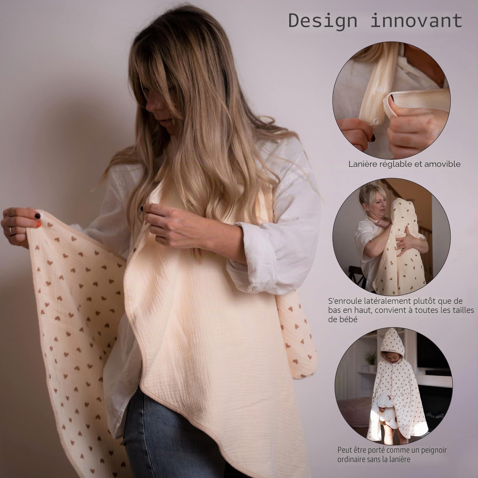 Serviette et peignoir pour bébé et enfant