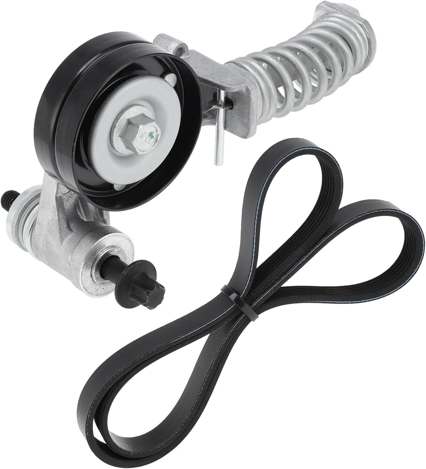 90K-38344 Serpentine Belt Drive Tensioner Kit for Buick Encore Engine Drive Belt Tensioner Assembly for Chevrolet Trax Sonic K060544 6PK1383