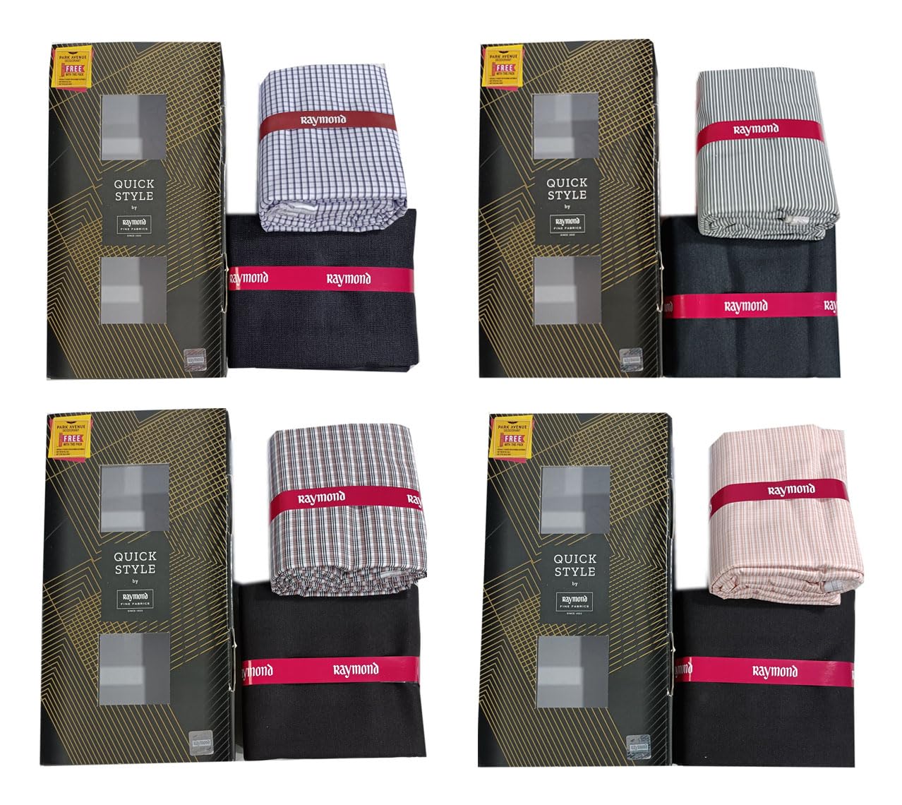 raymond fabrics Raymond Men’s Shirt & Trouser Fabric Combo – Pack of 4 | Quick Style Collection | Premium Unstitched Formal Fabric Set | Office & Business Wear-picture-22