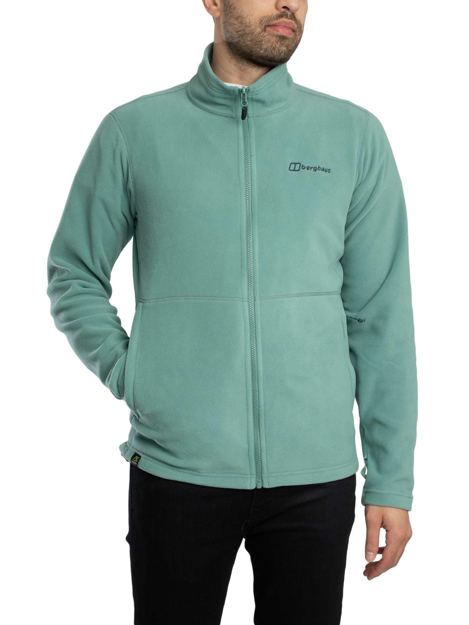 Berghaus Men's Prism Micro Polartec Fleece Jacket | Added Warmth | Extra Comfortable Fleece Full Zip, Light Terrain, S