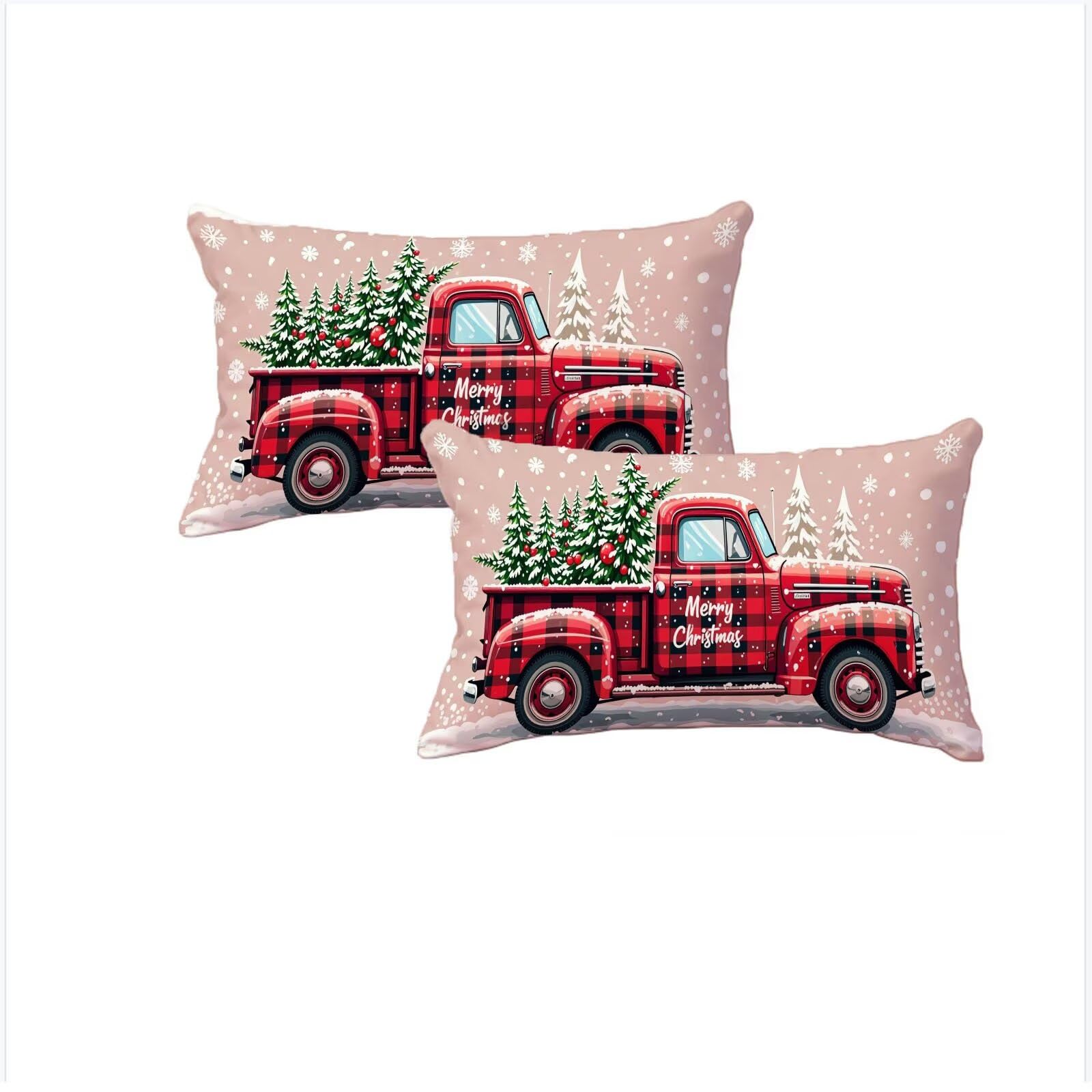Hiver housse coussin 40x70cm imperméable contre les taches du quotidien