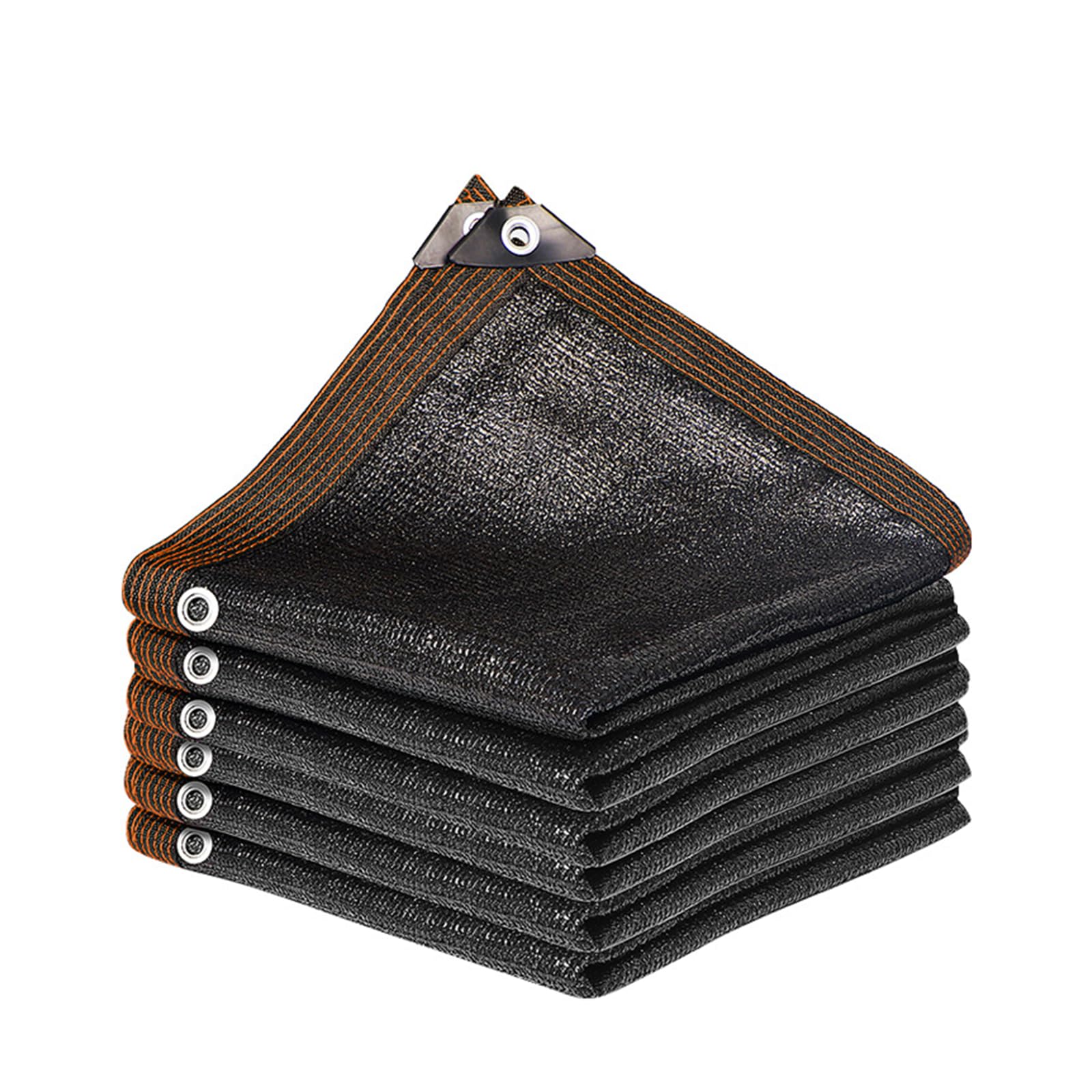 Shade Netting Greenhouse Shading Net, Breathable Mesh Sun Block Fabric, Garden Shading Fabric Net with Eyelets, UV Resistant Mesh Tarp for Outdoor Patio Pergola Roof Car Cover (Black, 2 x 2M)