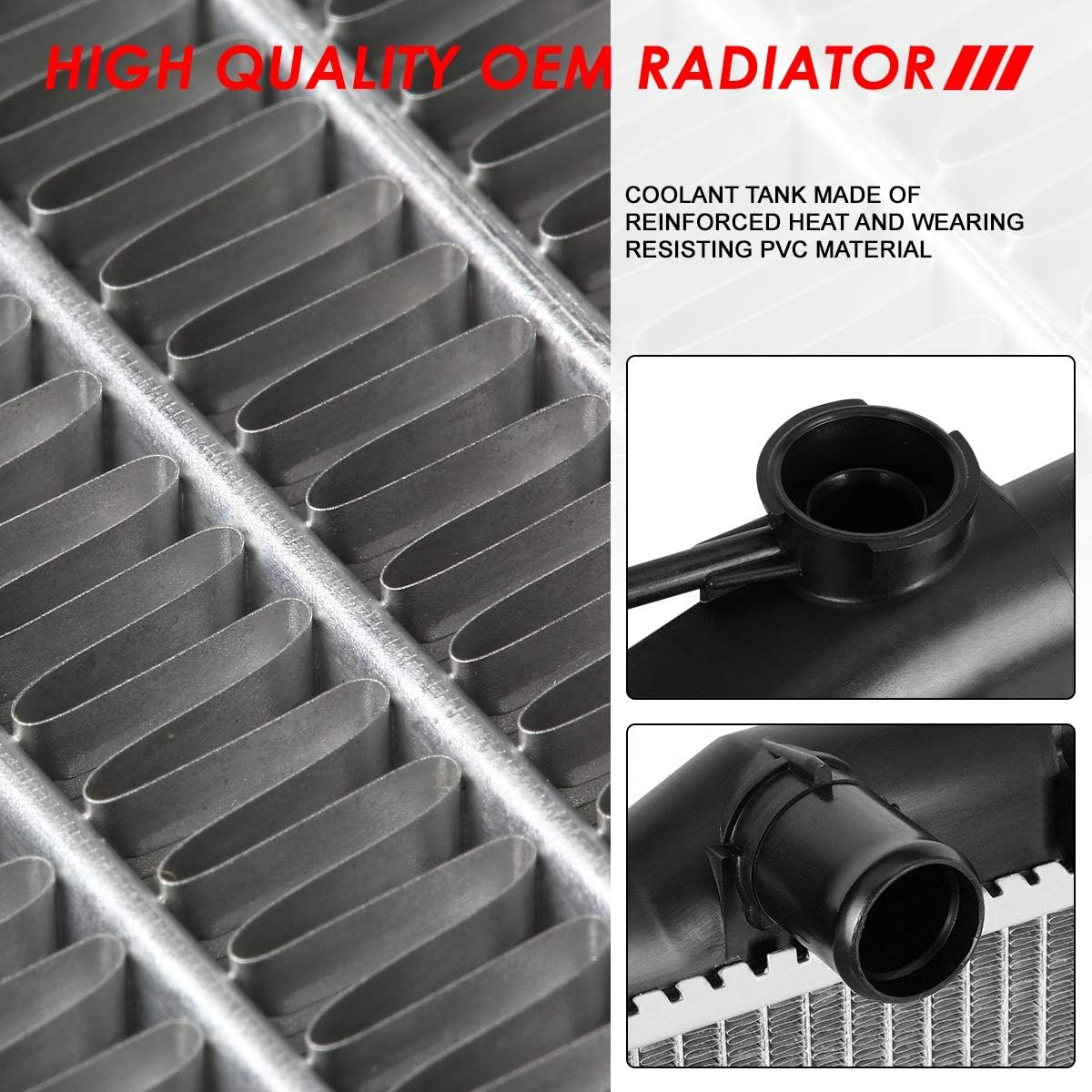 Auto Dynasty Radiator Compatible with 2008-2018 Honda Acura RDX Accord Crosstour 3.5L AT, DPI 2989 Factory Style 1-Row Cooling Radiator, Aluminum Core