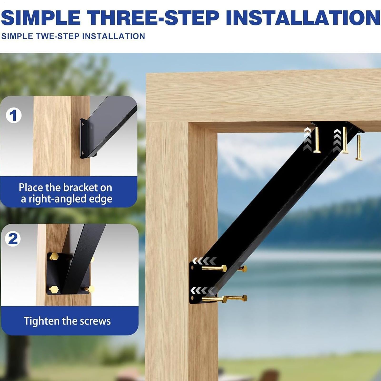 Équerres D Angle 45 Degrés 2 Pièces Équerre Pour Pergola