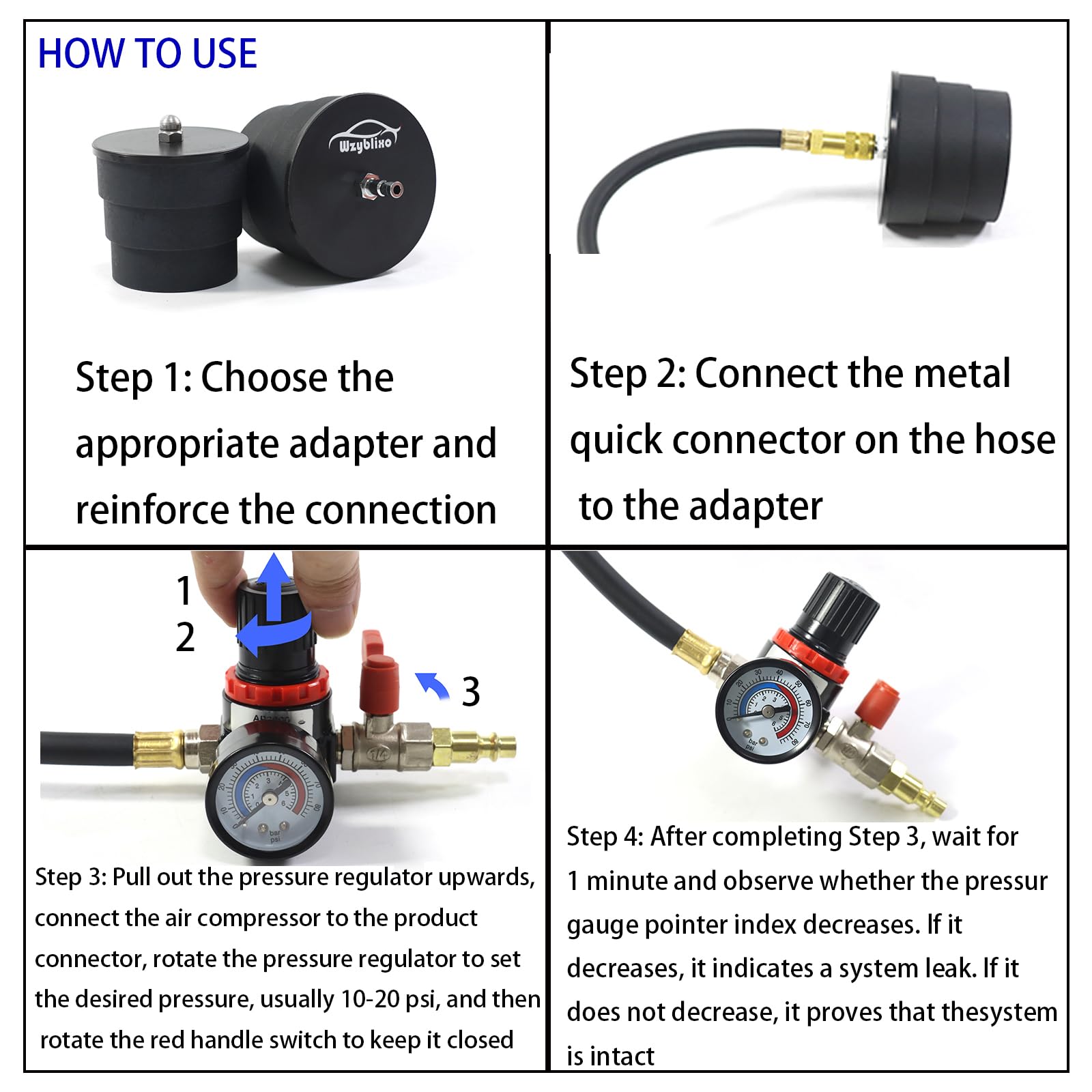 Turbo Leak Tester Kit - Find Leaks Fast -6 Turbo Leak Tester Kit - Find Leaks Fast -6