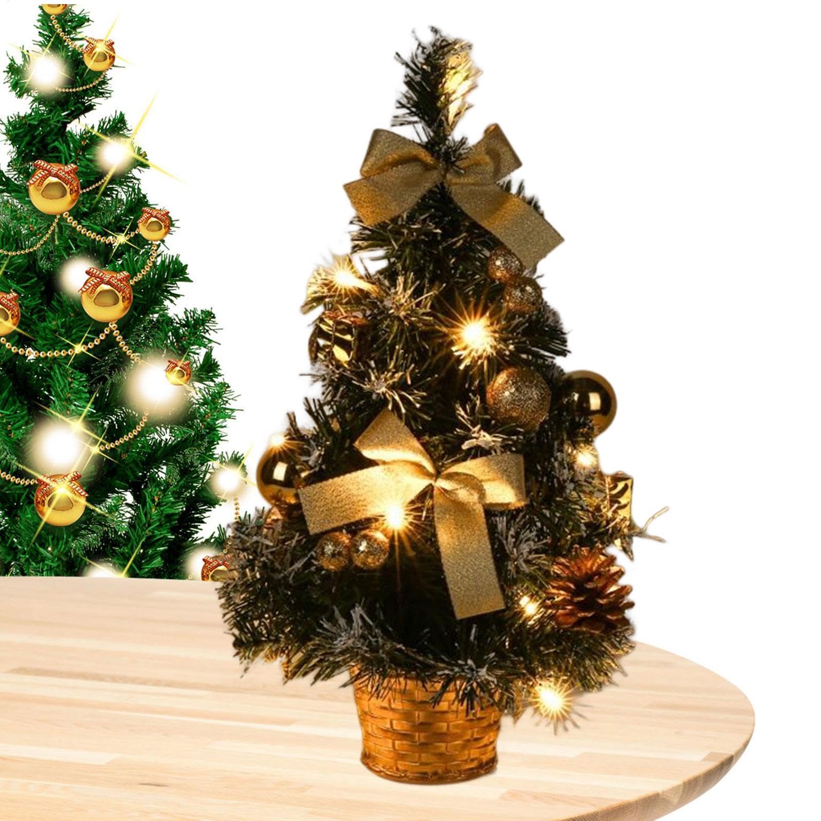 40cm LED Weihnachtsbaum - Beleuchteter Tischbaum Mit Batterie