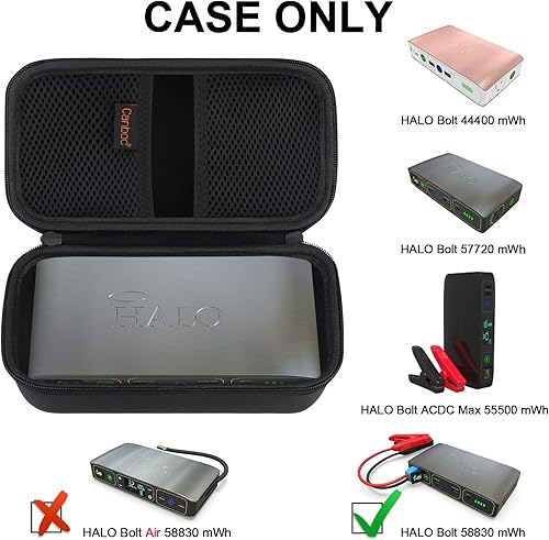 Miniatura 2 de Canboc Estuche de transporte duro para Halo Bolt 588304440057720Air 58830ACDC Max 55500 mWh arrancador de coche portátil caja de cargador de
